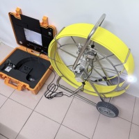 Caméra d'inspection des égouts étanche IP68, écran couleur TFT 7 pouces, auto-nivelante, sonde 38 mm, câble de 60 m pour inspection de canalisations