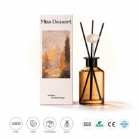 Diffuseur de parfum sans flamme ni alcool 200ml Ambiance Forêt Huile Essentielle Végétale Longue Durée Bâtonnets en Rotin Naturel Décoration Maison