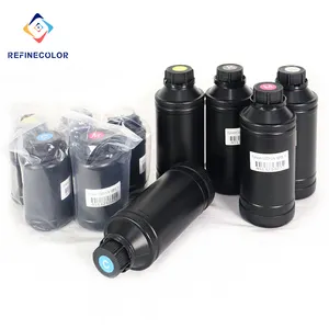 थोक के साथ 500ML बड़ी बोतल प्रणाली यूवी स्याही के लिए 6 रंग सीएमवाइके + W फोन के मामले में इंकजेट प्रिंटर