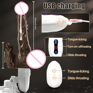 Dildo Vibrante Realistico con Telecomando, Telescopico e Riscaldante, Grande Pene per Massaggiatore Vaginale Punto G Femminile, Giocattoli Sessuali per Donne Adulte - Product Image 6