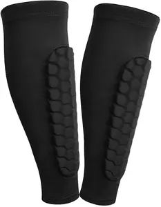 Personalizado fútbol EVA pierna Brace fútbol protector espinilleras manga para hombres mujeres