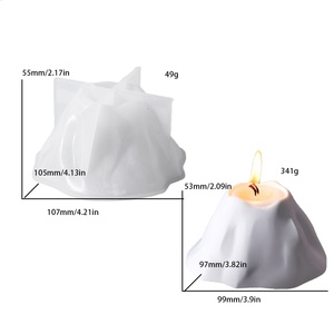 Moule en silicone en forme de montagne pour bougeoir en résine, idéal pour la décoration intérieure et les bougies parfumées - Product Image 6