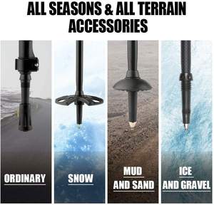 Bâtons <span class=keywords><strong>de</strong></span> Trekking télescopiques réglables, bâtons <span class=keywords><strong>de</strong></span> <span class=keywords><strong>marche</strong></span> légers à verrouillage rapide, pôle <span class=keywords><strong>de</strong></span> randonnée <span class=keywords><strong>nordique</strong></span>, 1 pièce - Product Image 2