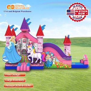 Castillo Inflable con Temática de Unicornio, Disponible en Almacén de EE. UU., Casa de Brinco Comercial - Product Image 3