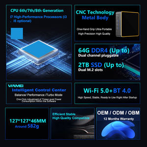 Mini PC OEM/ODM, CPU I7, 16 GB de RAM, SSD de 512 GB/1 TB, Computadora de Escritorio para Juegos y Oficina, Mini PC para Juegos <span class=keywords><strong>Core</strong></span> I7 - Product Image 2