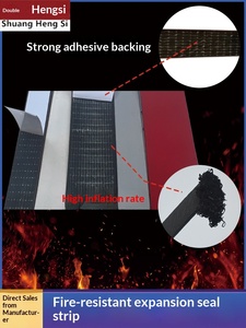 Bandes d'étanchéité ignifuges spéciales pour portes et fenêtres, haute expansion, résistance aux hautes températures, isolation contre la fumée, coupe de flamme - Product Image 4