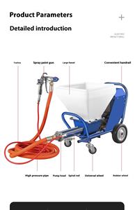 ปืนฉีดน้ำแรงดันสูงอเนกประสงค์ <span class=keywords><strong>ส</strong></span>ำหรับฉีด<span class=keywords><strong>ส</strong></span>ีหินจริง ปูนฉาบ ผงโป๊ว ยาแน<span class=keywords><strong>ว</strong></span> และสารเคลือบกันน้ำ - Product Image 6