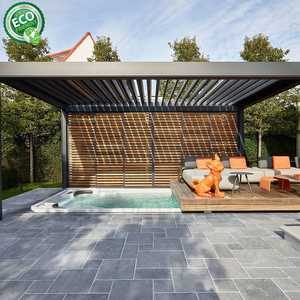 Toldo de pérgola de Techo Retráctil motorizado bioclimático impermeable jardín patio trasero Gazebo - Product Image 5