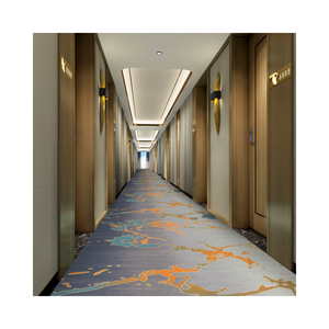 Fabrik individueller meistverkaufter moderner Hotel-<span class=keywords><strong>3D</strong></span>-bedruckter Teppich Korridor-Tapich Wand zu Wand Hotel Gehweg-Tapich - Product Image 1