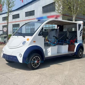 Voiture de patrouille électrique ouverte, chariot utilitaire de sécurité à basse vitesse avec auvent pour la patrouille des campus et des communautés - Product Image 2