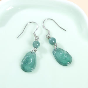 עגילי טיפה משובצת 925 אלגנטיות סטרלינג כסף וינטג משובצת תכשיטים לנשים - Product Image 4