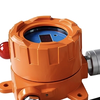 Détecteur d'alarme de gaz combustible de type pointe orange Maden avec affichage numérique LED, alarme sonore et visuelle, en alliage d'aluminium pour usage industriel