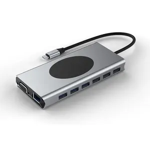 New Product 15 in 1 USB Hub Converter Adapter USB 3.0 HDMI Multi Purpose Docking Station mit Dual USB Hubs Ports