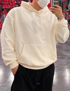 เสื้อฮู้ดดี้ผ้าฝ้ายทรงหลวมสำหรับผู้หญิง สกรีนโลโก้ได้ตามต้องการ ไซส์ใหญ่ ผ้าเฟรนช์เทอร์รี่เนื้อหนา - Product Image 5