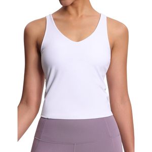 Brassière de sport longue pour femme, sans armatures, rembourrée, col en V, bretelles spaghetti, pour yoga et fitness, anti-transpiration, respirante, séchage rapide - Product Image 2