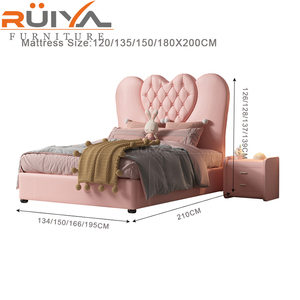Nuovissimo <span class=keywords><strong>Letto</strong></span> per Bambini in Pelle, Arredamento Camera da <span class=keywords><strong>Letto</strong></span>, Struttura <span class=keywords><strong>Letto</strong></span> <span class=keywords><strong>a</strong></span> Forma di <span class=keywords><strong>Cuore</strong></span> per Bambine, Economico - Product Image 6