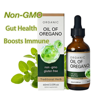 Expédition immédiate : Capsules de gel mou de 60 ml d'huile d'<span class=keywords><strong>origan</strong></span> – Favorise la santé intestinale et cardiaque, renforce l'immunité, <span class=keywords><strong>bienfaits</strong></span> antioxydants pour adultes, végétalien - Product Image 1