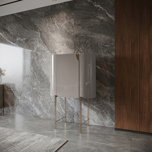 PURUO-mesa de <span class=keywords><strong>comedor</strong></span> de esquina, consola moderna de lujo, mesa de Mdf de gama alta <span class=keywords><strong>para</strong></span> muebles de sala de estar - Product Image 3