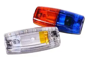 LED luz de advertência recarregável dever ombro Strobe luzes vermelho azul piscando segurança ombro lâmpada