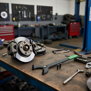 Outil de compression d'étrier de frein Vw1f avec embouts remplaçables pour la réparation automobile - Product Image 3