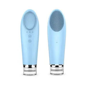 2024 New Arrival Skin Care Device Waterproof Soft Silicone Face Washing Brush Facial Massager Electric Cleansing Brush
