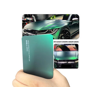 Autocollant de protection de carrosserie en PVC auto-adhésif vert venin personnalisé <span class=keywords><strong>Film</strong></span> vinyle de qualité supérieure avec changement de couleur - Product Image 1