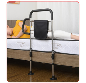 Barra de Apoyo Plegable para Cama para Personas Mayores y con Discapacidad |   Barandilla de Seguridad Ajustable en Altura para Cuidado en el Hogar - Product Image 6