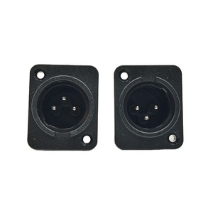 Connecteur vidéo XLR mâle 3 broches en plastique, prise <span class=keywords><strong>jack</strong></span> XLR 3 broches mâle, connecteur audio XLR 3 broches mâle à monter - Product Image 3