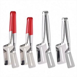 Multifunctional Fried Fish Spatula Egg Turner Food Clip Stainless Steel Barbecue Steak Food Tongs for Kitchen Restaurant - Product Image 1