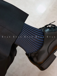 <span class=keywords><strong>Nuit</strong></span> vin rouge rayé costume bas hommes <span class=keywords><strong>chaussettes</strong></span> formelles messieurs affaires confortable mi-longueur Tube nouveau respirant - Product Image 2