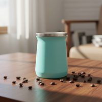 Thermos en acier inoxydable avec isolation de 12 à 24 heures, design minimaliste écologique, capacité de 8 oz, isolation sous vide SS304
