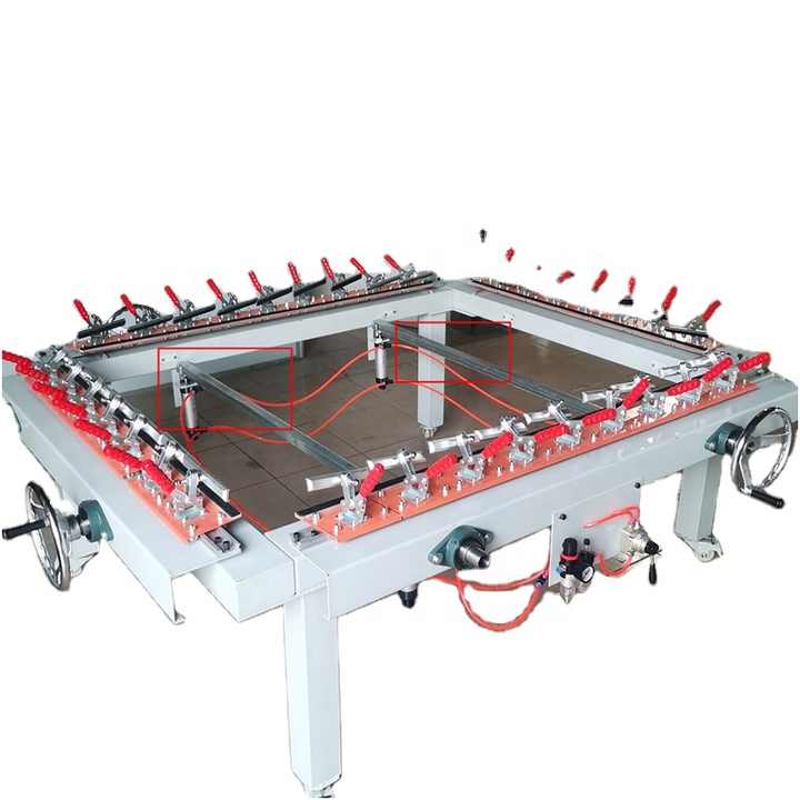 Wholesale Pneumatic Screen Tension Machine for Making Mesh