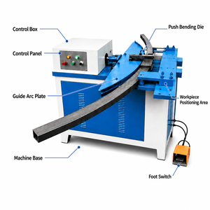 Hydraulic <b>bending</b> <b>machines</b> are used for <b>bending</b> display shelves, square steel pipes, and fabricating warehouse racks. - Product Image 6