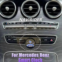 Stopwatch Mobil Untuk Benz C/E/S/G/CLS/ W205 W463 W219 W222 W213 NTG 5.0/5.5 Jam Pintar Interior Kompas Tengah Waktu Elektronik