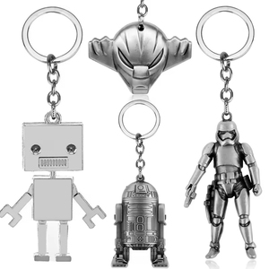 Porte-clés en alliage métallique de la collection de films Robot Spaceship, bijoux Pieces of <span class=keywords><strong>Eden</strong></span>, pour hommes, femmes et enfants - Product Image 3