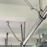 Charnière réglable en acier au carbone pour profilé en U, vente directe usine, pour support de suspension de tuyaux