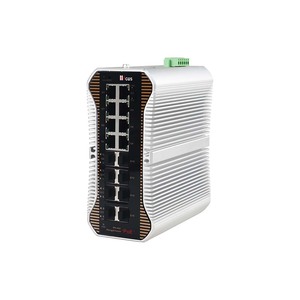 Commutateurs réseau gérés L2+ avec 8 ports PoE 10/100/1000M + 8 ports SFP Uplink 100/1000M en fibre optique, commutateur PoE industriel pour la vidéosurveillance - Product Image 1
