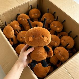 ตุ๊กตาแมลงวันสีส้มขนาดเล็กน่ารัก นุ่มนิ่ม ขนาด 8 นิ้ว ของเล่นตุ๊กตาสัตว์ทำจากโพลีเอสเตอร์ เหมาะสำหรับเด็กผู้ชาย ขายดีที่สุด - Product Image 1