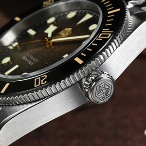 Reloj de Buceo San Martin SN0128 con Esfera 3D Waffle, Nuevo, 40 mm, NH35, para Hombre, Automático, Mecánico, Zafiro, Resistente al Agua 200 m, Luminoso - Product Image 4