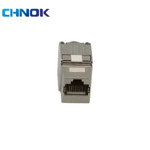 Best selling zinc alloy AMP RJ45 STP/FTP CAT6 keystone jack for patch panel