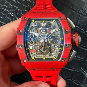 Reloj de Pulsera Mecánico Automático de Fibra de Carbono para Hombre, Diseño Multifuncional, Reloj Deportivo Elegante - Product Image 1