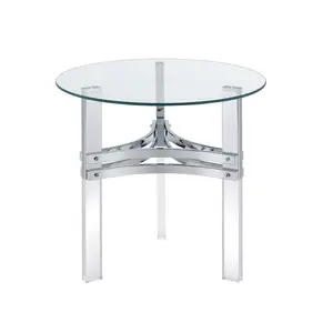 좋은 품질 현대적인 디자인 유리 작은 삼키다 커피 테이블 거실을위한 맞춤형 서비스