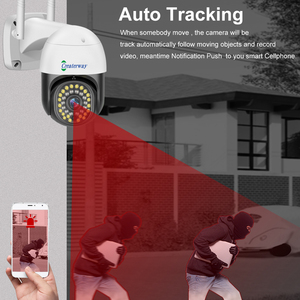 3MP Đầy Đủ HD 360 Độ Wi-Fi Ngoài Trời CCTV Dome Camera Không Dây Tầm Nhìn Ban Đêm PTZ SD Thẻ Nhớ Lưu Trữ Được Xây Dựng Trong Mic CMOS Cảm Biến - Product Image 4