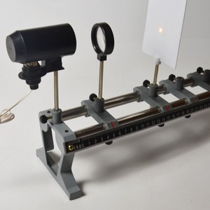 Banc optique, accessoires d'équipement pour expériences de physique au collège, écran, lentille concave, lentille convexe, source lumineuse F - Product Image 1
