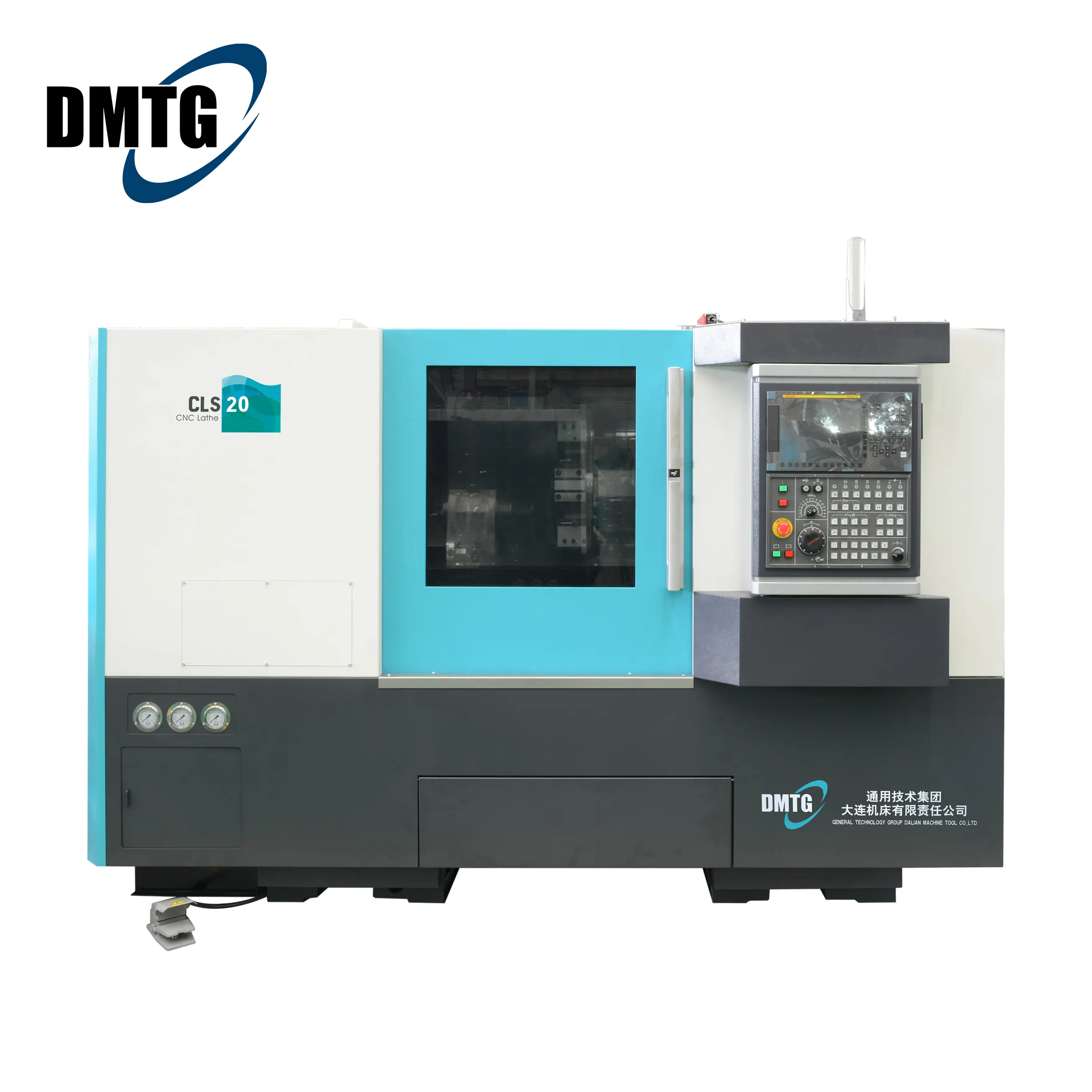 DMTG डालियान मशीन निर्माण CLS20 पारंपरिक मैनुअल खराद Torno धातु खराद तिरछा बिस्तर सीएनसी खराद मशीन Fanuc इस्तेमाल किया