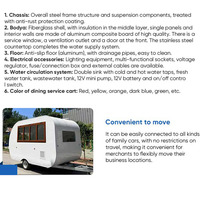 Chariot mobile commercial de camion de nourriture remorque de vente rapide pour la concession de casse-croûte et de sucrerie pour l'usage de rue aux Etats-Unis Europe Australie