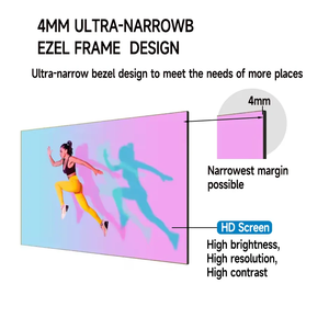 Haute luminosité LCD signalisation et affiche numérique cas Muti taille haute qualité Wholes médias affiche 43 49 55 65 <span class=keywords><strong>lunette</strong></span> Super étroite - Product Image 2