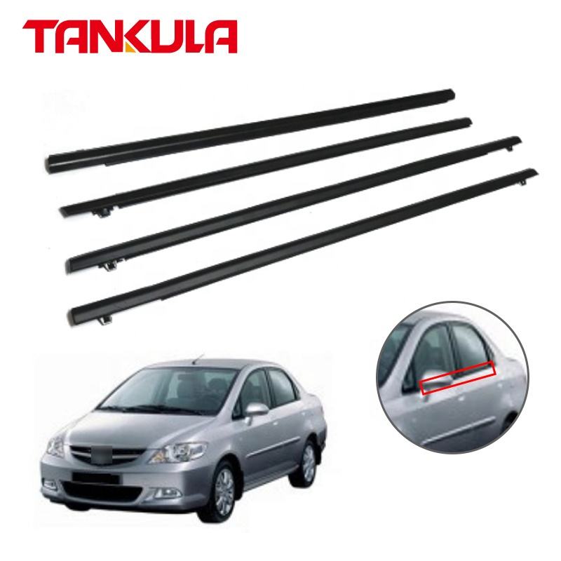4pcs Car Outside Window Weatherstrip for Honda City 2003-2008