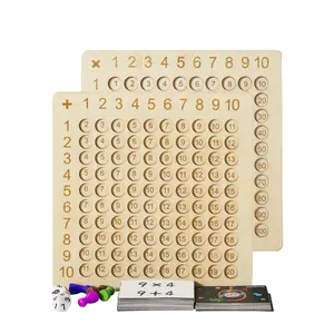Cervello educativo intelligente Montessori mente logica tavola di propagazione in legno matematica giocattoli Montessori gioco per bambini - Product Image 1
