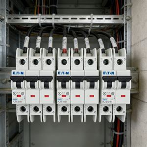 이튼 모엘러 FAS 시리즈 2A 2P 미니어처 서킷 브레이커 FAZ-C4/2-NA (기계 공작기계 회로 및 가정용 배전함용) - Product Image 1